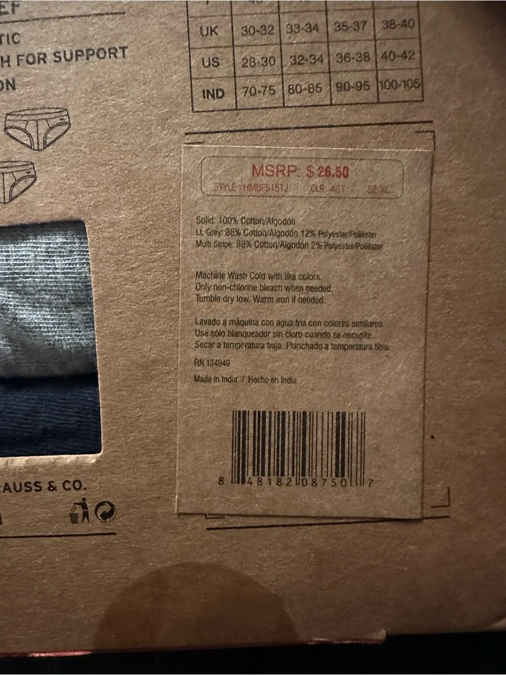 Levi's Men’s Low Rise Briefs